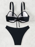 Leopard High Waist Bikini Push Up Bra Cup Bikinis 2026 Women Swimsuit Female Swimwear Two Piece Bikini Set High Cut Bathing Suit