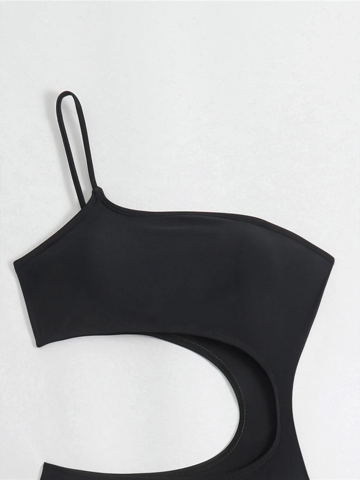 Asymmetric One Shoulder High Waist Shorts Cut Out Padded Bather Bathing Suit Swim One Piece Swimsuit Women Swimwear Female K8044