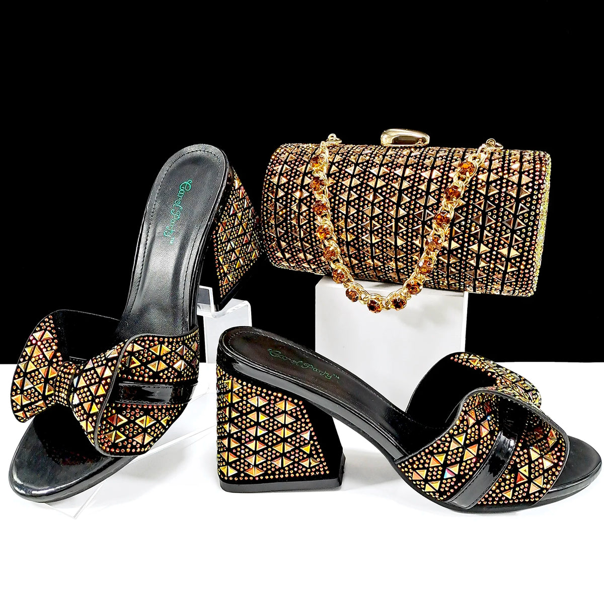 doershow High Quality African fashion Style Ladies Shoes And Bags Set Latest SILVER Italian Shoes And Bag Set For Party HJJ1-10