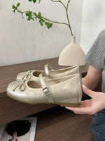 Butterfly-knot Women Ballet Mary Jane Shoes Fashion Mix Colors Internal Elevation Shoes Ladies Spring Autumn Concise Footwear