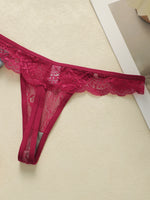 3 pairs of multi colored lace low waisted thongs sexy and hip lifting thongs, women's underwear C2770