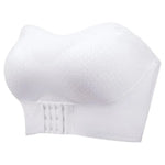 Women Bra Anti-slip Push Up Front Closure Invisible Tube Top Bra Solid Color Elastic Lady Bandeau Bra Women Underwear