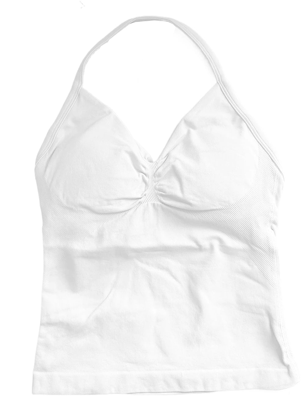 Longline Gym Top Women Clothes Sports Shirts Yoga Crop Top Vest Sports Bra Padded Halter Fitness Backless Workout Tank Top Woman