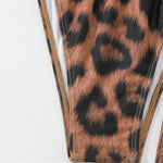 XS - XL Halter Leopard With Cover Up Bikini Women Swimwear Female Swimsuit Three-piece Bikini Set Bather Bathing Suit Swim V5452