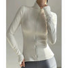 Women's High-End Yoga Fitness Suit Standing Collar Long-Sleeved Sports Jacket for Active Wear And Exercise