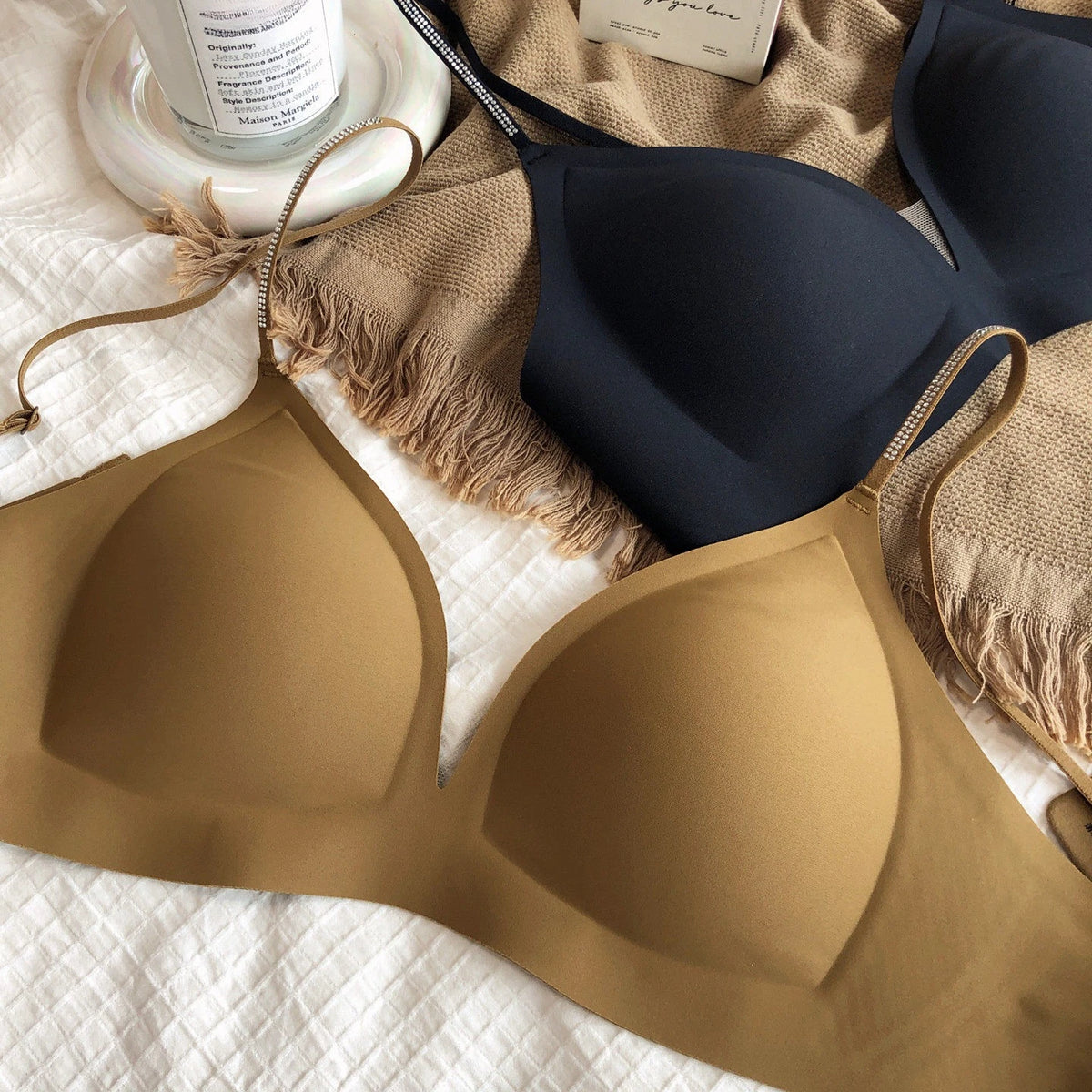 French Seamless Underwear Women Summer Mesh Breathable Bra Sexy Deep V Bralette Soft Comfort High Quality Intimates Lingerie