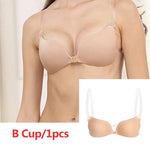 Nipple Cover Invisible Bra Lingerie Women Push Up Silicone Wedding Sticky Reusable Transparent Straps Backless Bikini