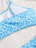 2025 Strappy Bikini High Waist Swimsuit Women Sexy Printed Swimwear Female Bathers Swimming Bathing Swimming Swim Suit Beachwear