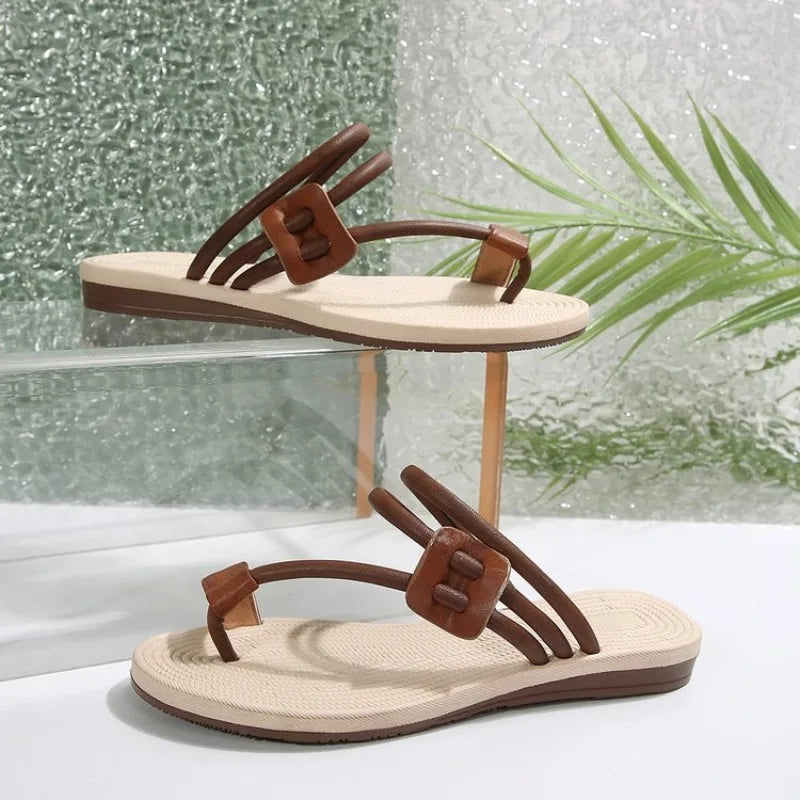 Flip Flops WomensShoes Flat Summer SlippersFolded Flip Casual Fashion Bohemian Flops Dress Sandals Women
