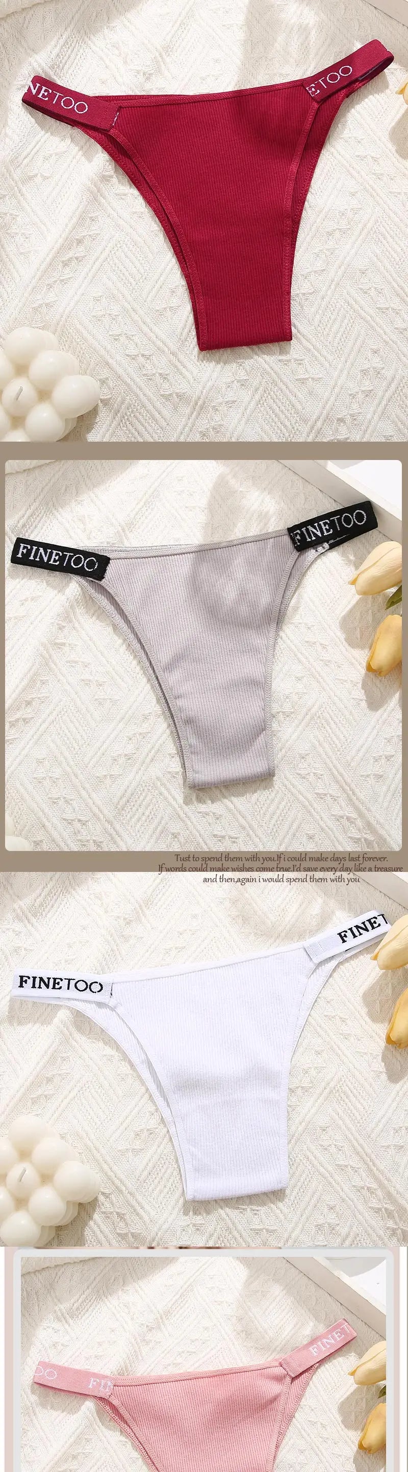 Sexy Women Cotton Brazilian panties Breathable Low Waist Female Underwear Soft Solid Color Intimates High Elastic Lingerie