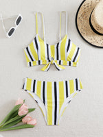 High Waist Bikini 2026 Women Strappy Swimsuit Sexy Striped Swimwear Female Bathers Bathing Swimming Swim Suit Summer Beachwear