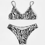 ZTVitality Print Zebra Bikini Set 2022 New Arrival Biquini Padded Push Up Bandage Swimsuit Women Summer Beachwear Sexy Swimwear