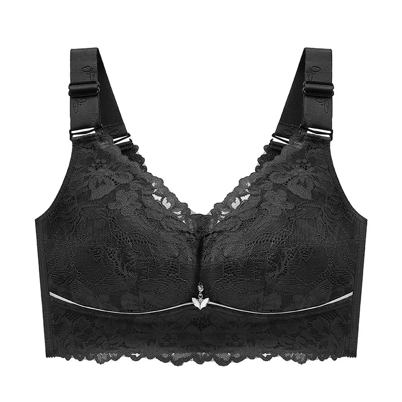 Push Up Bra Female Lingerie Sexy Bra Lace Bras for Women Wire Free Underwear Women 52C D E Cup Plus Size Bra Women Clothing Bras