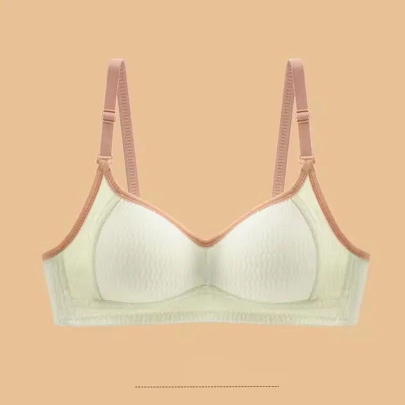 Cotton Everyday Bra for Women No Steel Ring Breathable Comfortable Bras Girls Fashion Underwear Bralette Women's Intimates