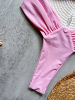 Sexy Bandeau High Cut Bikini Women Swimwear Female Swimsuit Two-pieces Bikini set Pleated Padded Bather Bathing Suit Swim