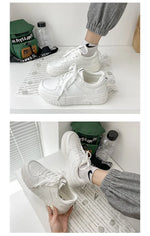 2022 Fashion Spring New Designer Hot Sale White Shoes Female Platform Sneakers Women Tenis Feminino Casual Female Shoes Woman