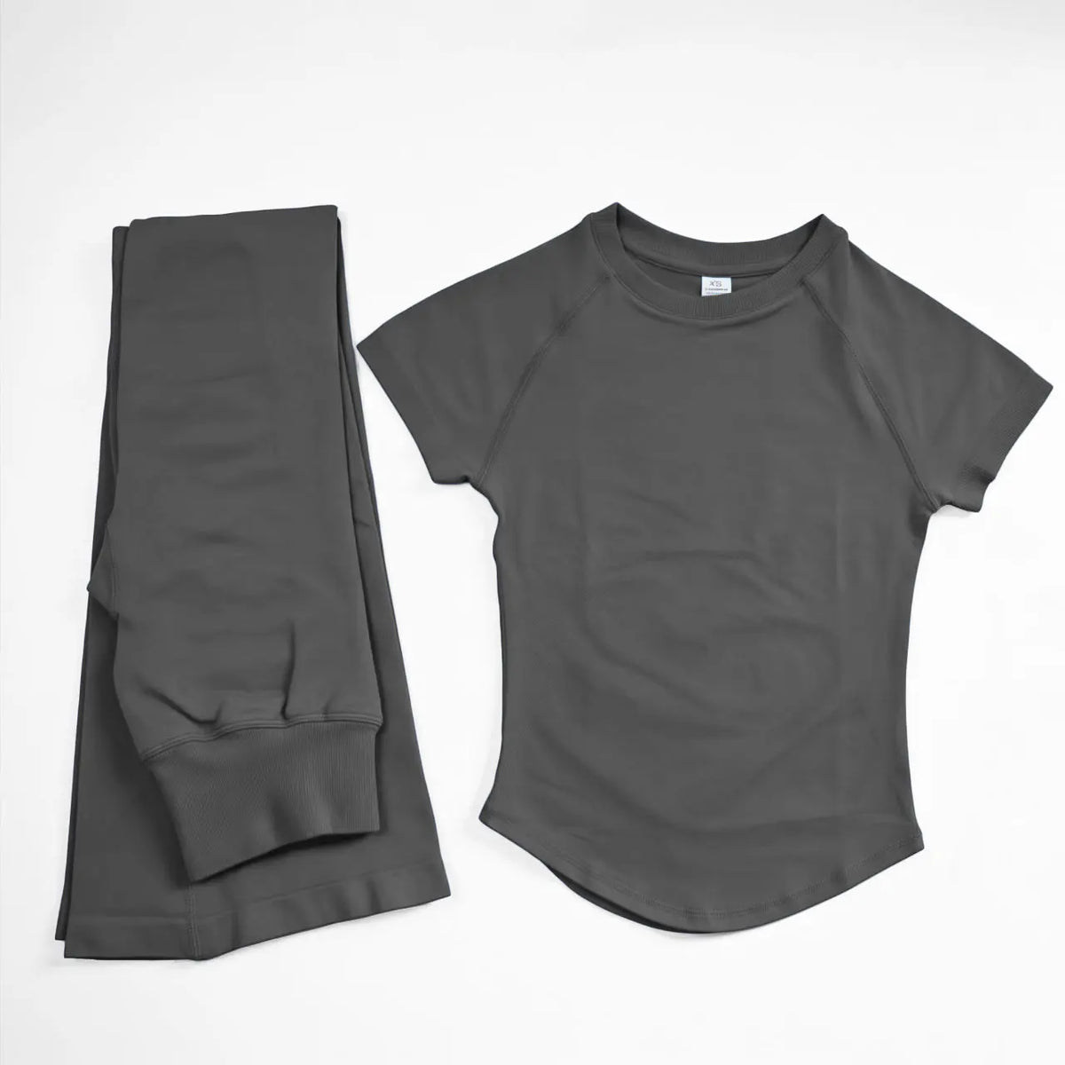 NCLAGEN Yoga Sets 2 Piece Women Short Sleeve Top And Flares Gym Clothes T-shirt & Pants Seamless Fitness Suit Sport Outfit