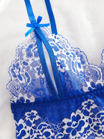 Lace Contrast Color Lingerie Bra And Panties Sets Underwear Set Women Suits