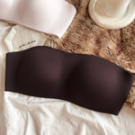Summer Invisible Bra Women Seamless Underwear Sexy Strapless Tube Tops Wire Free Push Up Brassiere Comfort Anti slip Intimates
