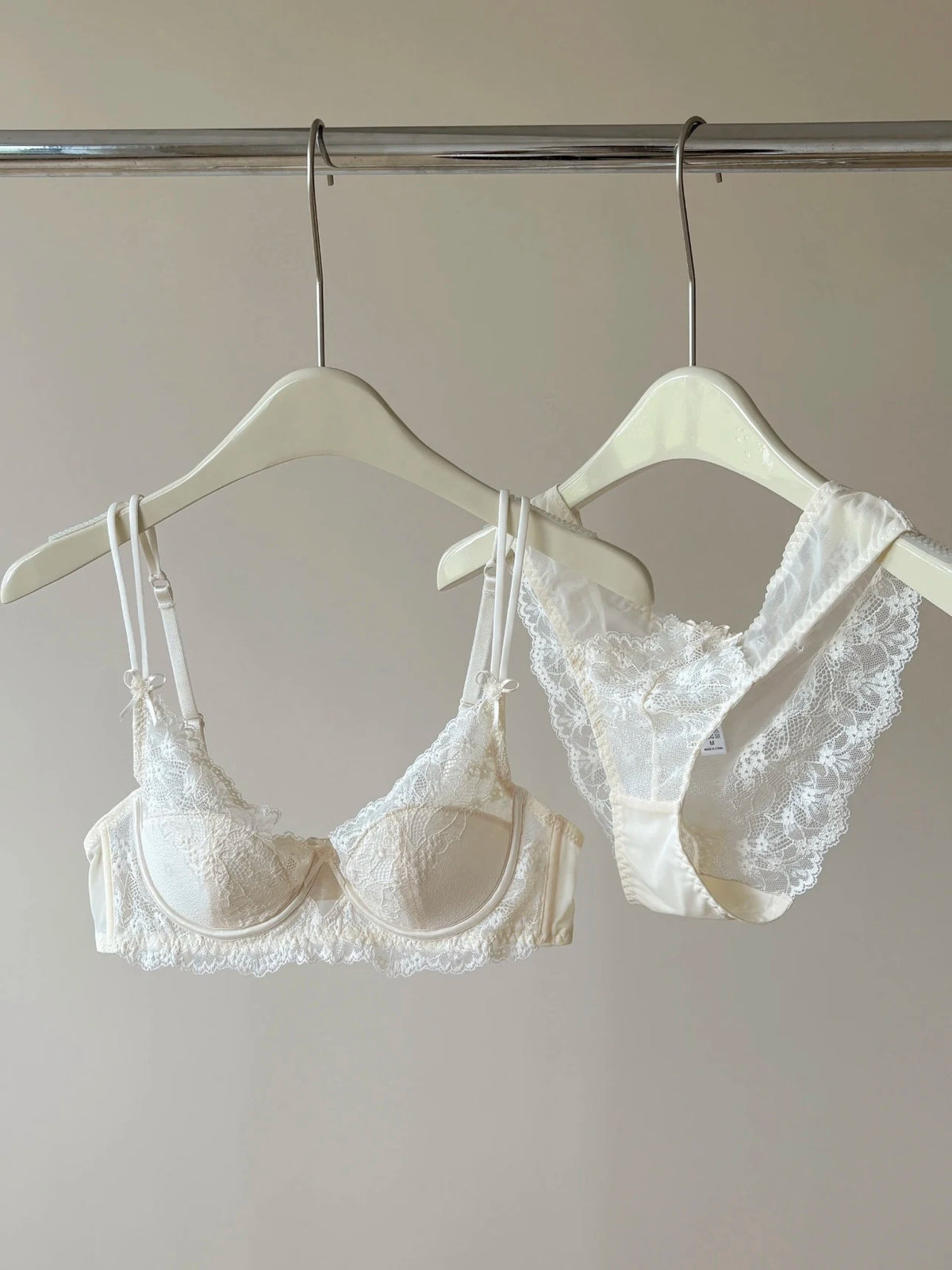 French Inspired Minimiser Bra Women Sexy Lingerie Set Large Chest Support Thin Comfort Half Cup Soft Underwire Anti Sagging