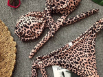 Ribbed Knotted Polka Dot Bikini 2025 Women Strapless Bandeau Swimsuit Female Swimwear Two Pieces Bikini Set Bathing Suit Swim