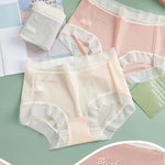 Plus Size M-3XL Underpants Summer One-piece Underwear Ice Silk Seamless Women's Panties Sexy High Waist Breathable Thin Briefs