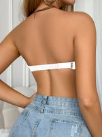 Sexy Lace Women's Strapless Bra Front‑Closure Underwire Push up Bra Adjustable Back Fashion Lingerie