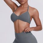 Hearuisavy Sports Bra Woman Gym Tops Sportswear Female Underwear Yoga Clothes Breathable Fitness Crop Top Push Up Workout Bras