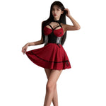 Sexy Lingerie New Style See-through Pure Desire Uniform Seductive Hot Girl Dress Nightclub Passion Fashion Sexy Mini Dress TQI7