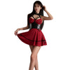 Sexy Lingerie New Style See-through Pure Desire Uniform Seductive Hot Girl Dress Nightclub Passion Fashion Sexy Mini Dress TQI7