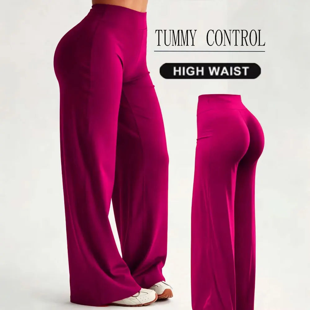 High Waist Straight Leg Workout Pants Naked Skin Friendly Hip Lifting Casual Sports Legging Training Body Shaping Fitness Bottom