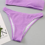 One Shoulder Bikinis 2026 Women Sexy Swimwear Female Brazilian Swimsuit Solid Beachwear Bathers Bathing Swimming Swim Suit