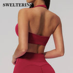 U-Neck Sports Underwear Women Yoga Bra Fitness Top Gym Workout Underwear Female Breathable Yoga Bras Roupas Feminina Yoga Tops