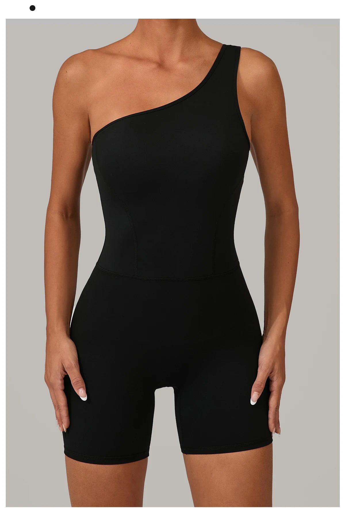 One Shoulder Women Sports Jumpsuit Sleeveless Yoga Rompers Backless Sportswear Women Workout One Piece Bodysuits Female