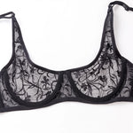 Plus Size Sexy Lace Bras For Women Underwired BH Hollow Out Bra Bralette Womens Underwear Delicate Embroidery Lingerie Brassiere