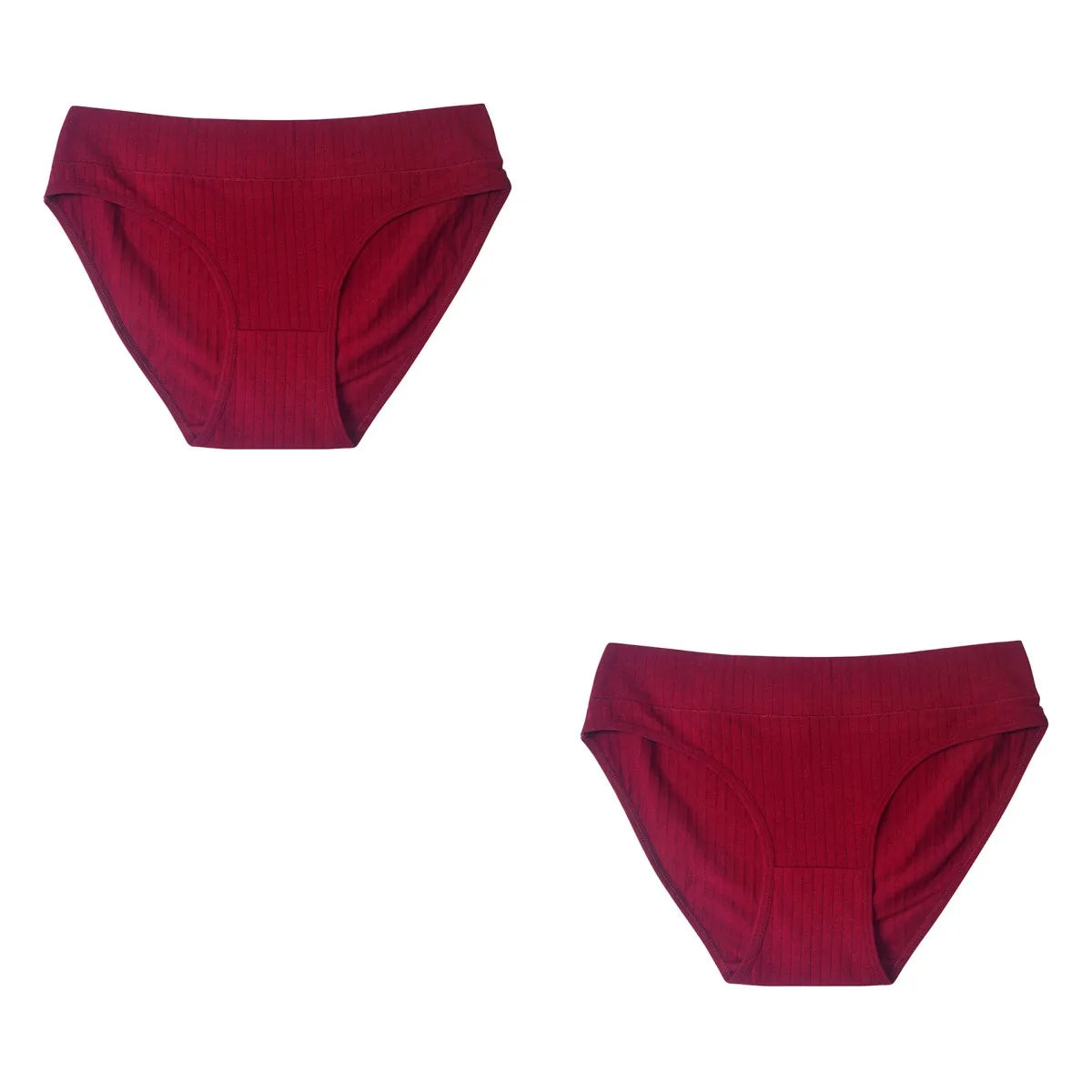 2Pcs/Set Cotton Panties Women Low Rise Underwear Solid Color Comfort Breathable Briefs Sexy Lingerire M-XL Seamless Intimates