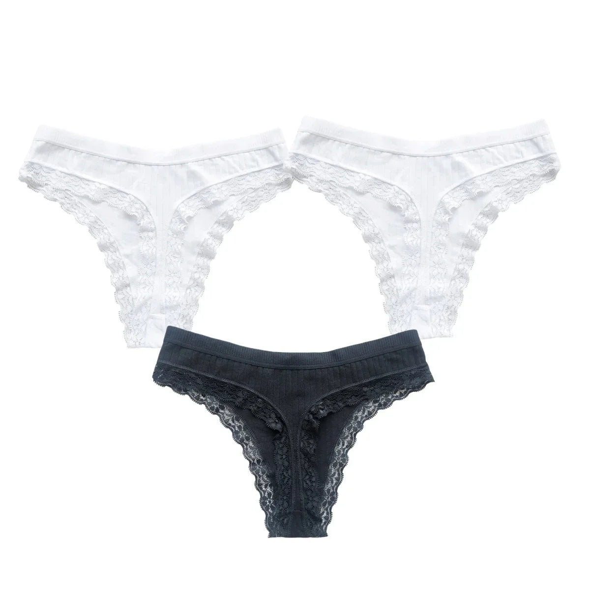 3Pcs/Set Cotton Panties Women G-string Female Underpants Sexy Lingerie Seamless Underwear Low Rise Panties M-XL Intimates