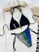 DEKA Brazilian Micro Lace-Up Bikini SetPearl Women Tie-up Swimsuit Bathing Suits Thong Swimwear FemaleBeach Wear Swimming