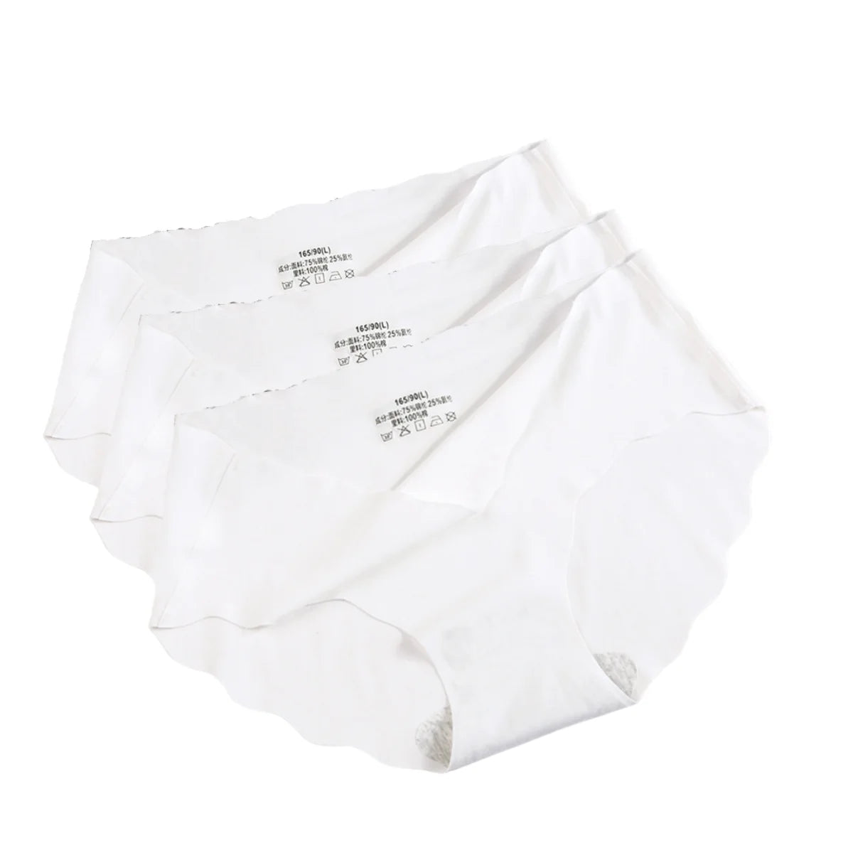 3Pcs/Set Seamless Ice Silk Panties Women Low Waist Briefs Female Underpants Invisible Underwear Sexy Lingerie M-XL Intimates