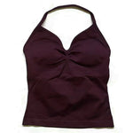 Longline Gym Top Women Clothes Sports Shirts Yoga Crop Top Vest Sports Bra Padded Halter Fitness Backless Workout Tank Top Woman