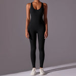 Seamless One-Piece Yoga Jumpsuit Women Fitness Sports Overalls Dance Workout Set Stretch Bodysuit Gym Clothes Push Up Sportswear