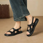 Spring and Summer New Model Fashion Low Heel Women's Shoes Fish Mouth Open-toe Buckle Casual Student Women's Sandals High 2.5cm