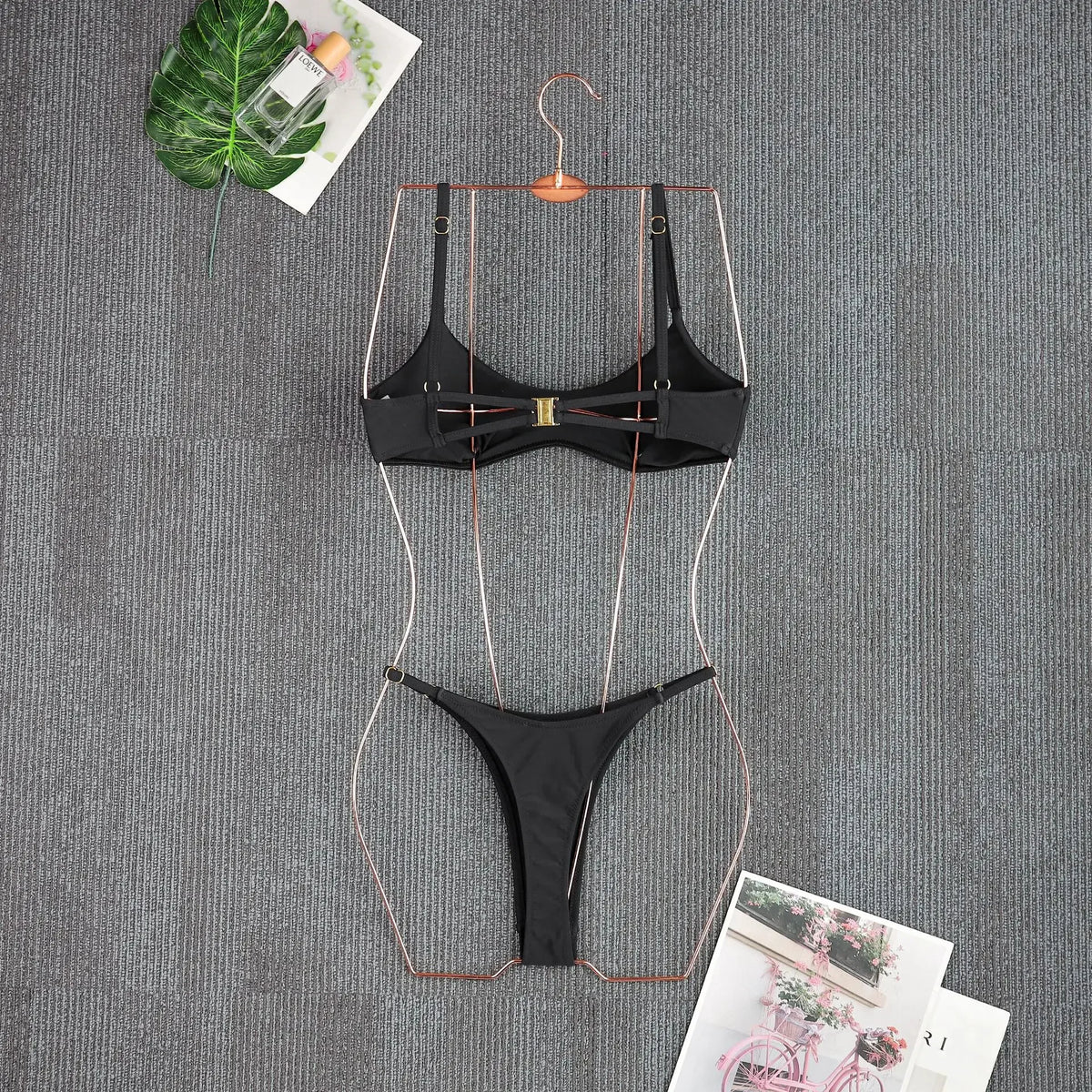2026 Female Bikini Set Black Biquini Bathing Suit Thong Push Up Bikinis Sexy Women Swimsuit Swimwear Swimming Suits Beachwear