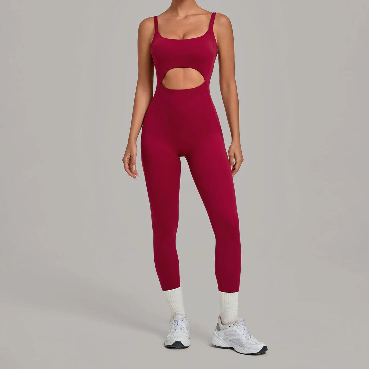 Summer Sports Overalls Women Gym High Stretch Back Zipper Yoga Jumpsuit Tight Hollow Out Slim Hip Lifting One Piece Bodysuit