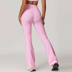 Bell-bottoms Tights Yoga Leggings Women Fitness Leggings Running Cycling Pants Sports Leggings High Waist Workout Gym Clothing