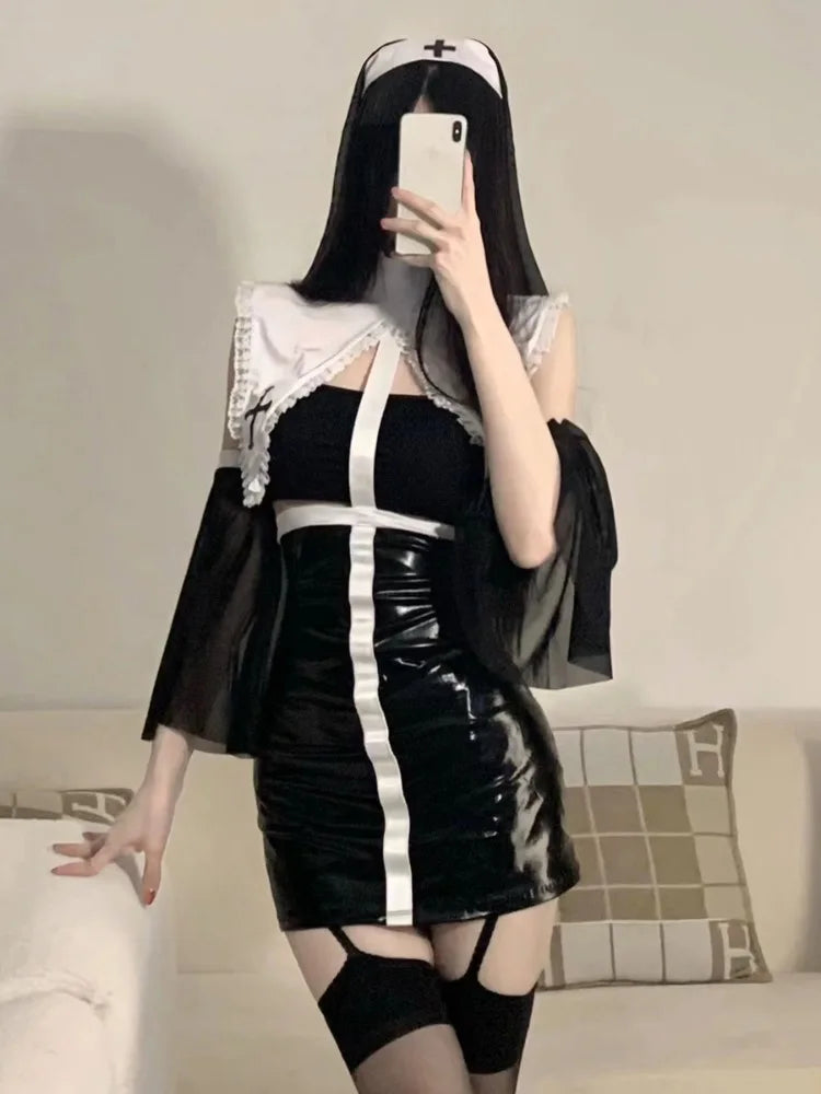 Sexy Lingerie For Women Body PU Leather Strap Bodysuit Pornographic Underwear Black Exotic Jumpsuit Sex Outfit Clubwear Cosplay