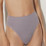 2Pcs/Set Seamless Panties High Waist Briefs Women High Leg Cut Panties Female Underpants Sexy Lingerie Solid Color Underwear S-L