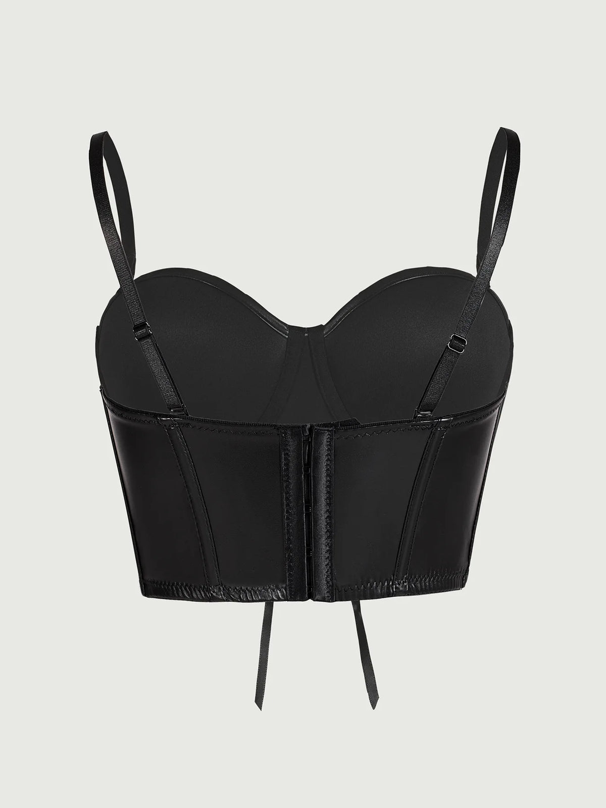 Sexy Black Short Leopard Print Shapewear Tube Top Strap Back Button Women's Erotic Crop Top Camisole Casaul Pure Desire HVVI