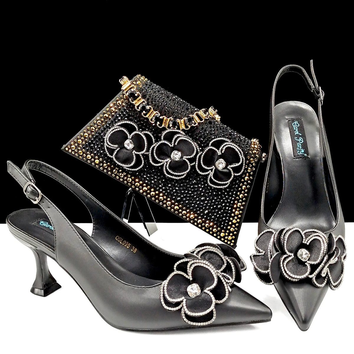 doershowItalian niceShoes With Matching Bags Set Italy African Women's Party Shoes and Bag Sets peach Color Women shHQS1-25