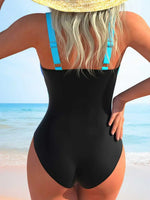 Sexy Polka Dot Print Patchwork Swimwear Women V Neck Slim Fit Tummy Control One Piece Swimsuit Beach Bathing Suits Oversize 2026